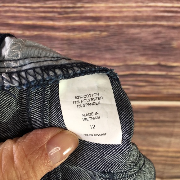 SOHO New York & Company Skinny Crop Dark Wash Stretch Jeans 12 1443 - Picture 7 of 7